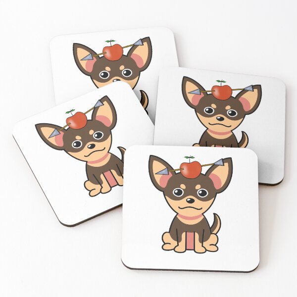 Item preview, Cute Small Dog has an apple with an arrow through it designed and sold by Pet Station.