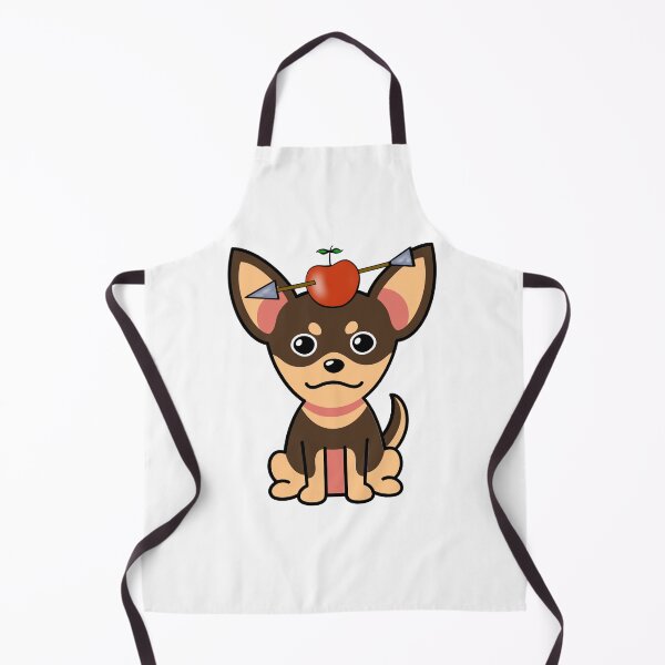 Item preview, Cute Small Dog has an apple with an arrow through it designed and sold by Pet Station.