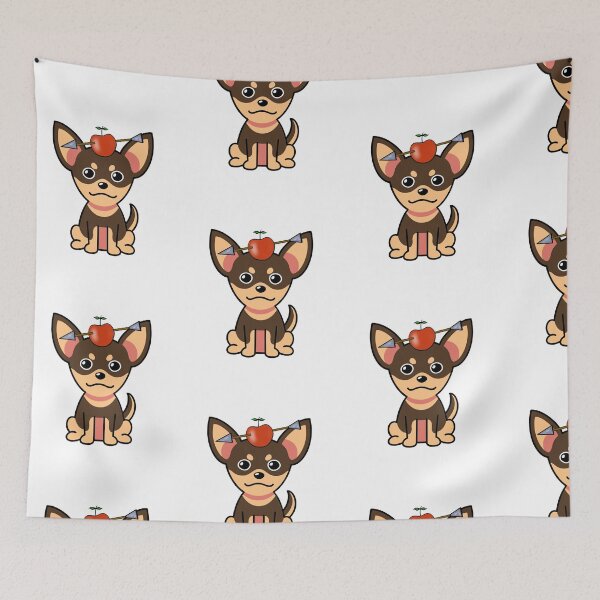 Item preview, Cute Small Dog has an apple with an arrow through it designed and sold by Pet Station.