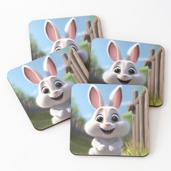 Item preview, Hoppin' Joy - Adorable Cartoon Rabbit Illustration designed and sold by DoPrint.