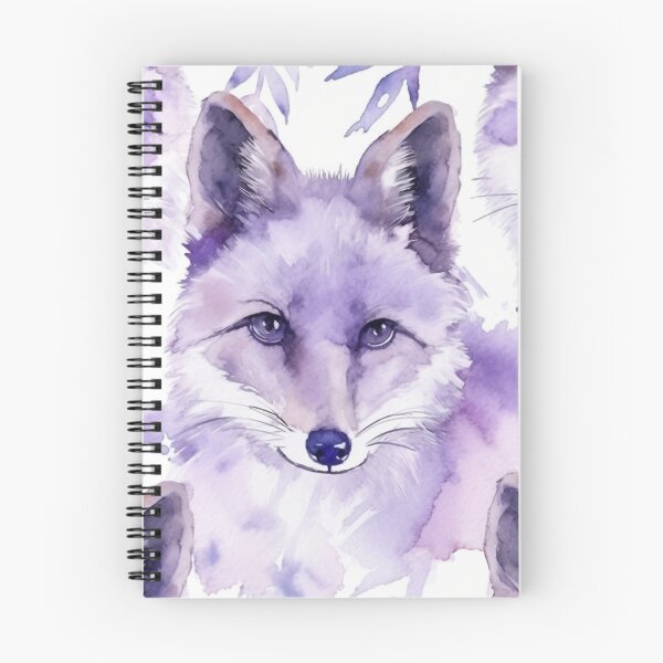 Item preview, Purple Watercolor Foxes designed and sold by MatterToEnergy.