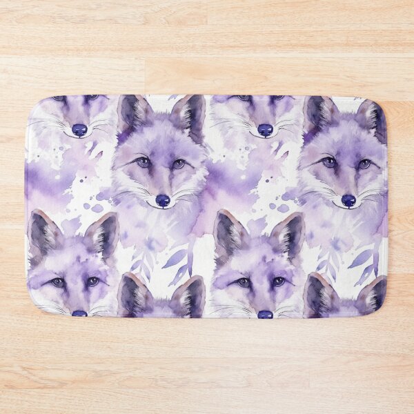 Item preview, Purple Watercolor Foxes designed and sold by MatterToEnergy.