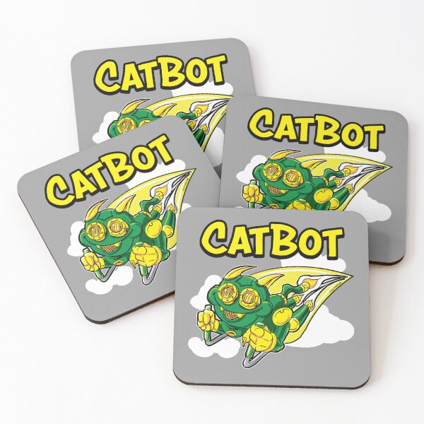 Item preview, Cat Bot rocketing through the sky designed and sold by eShirtLabs.