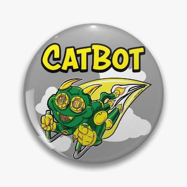 Item preview, Cat Bot rocketing through the sky designed and sold by eShirtLabs.