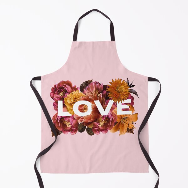 Item preview, LOVE Typography with Romantic Flower Collage designed and sold by Trish Dish.