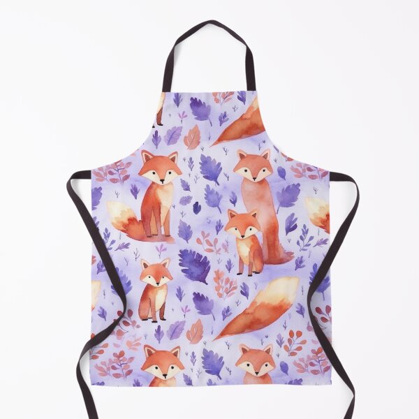 Item preview, Purple Watercolor Foxes designed and sold by MatterToEnergy.