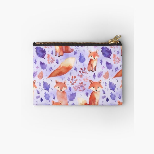 Item preview, Purple Watercolor Foxes designed and sold by MatterToEnergy.