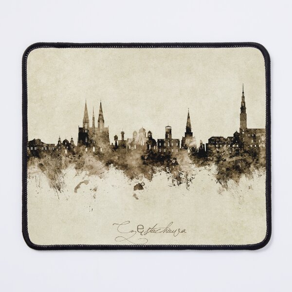 Item preview, Czestochowa Poland Skyline designed and sold by ArtPrints.