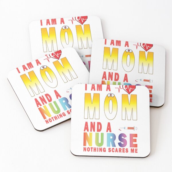 Item preview, I am a mom and nurse nothing scares me designed and sold by ArtVibeDesign.