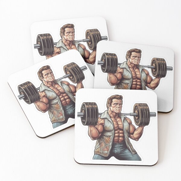 Item preview, Arnold Schwarzenegger Gym Workout Sticker designed and sold by justredbubble1.