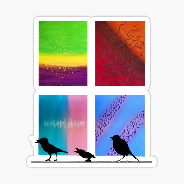 Three Little Birds Sticker