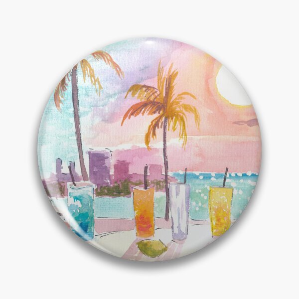 Item preview, Feeling the Soft Breeze in Miami Beach with Cocktails designed and sold by artshop77.