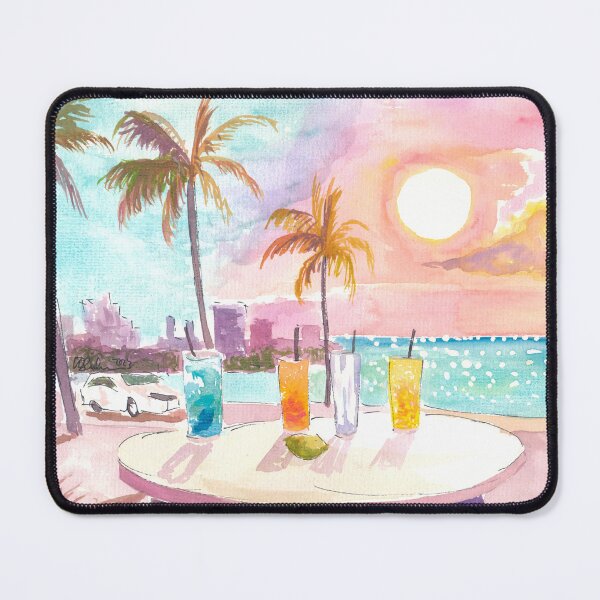 Item preview, Feeling the Soft Breeze in Miami Beach with Cocktails designed and sold by artshop77.
