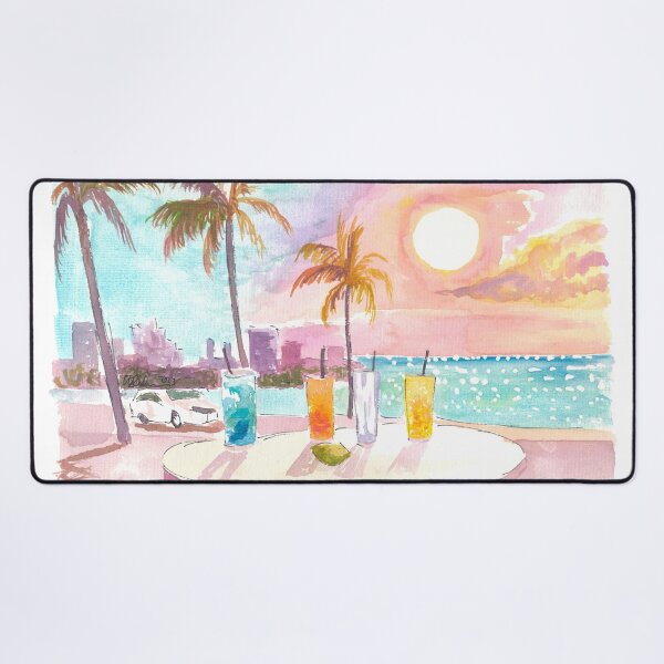 Item preview, Feeling the Soft Breeze in Miami Beach with Cocktails designed and sold by artshop77.