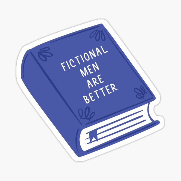 Item preview, Fictional Men Are Better designed and sold by BookishlyBailey.