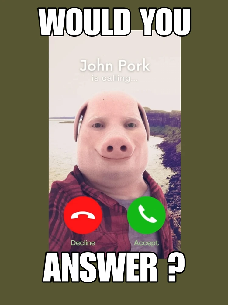 frail-jaguar172: John Pork meme with a joint in the wood