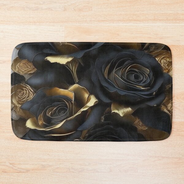 Item preview, black and gold roses designed and sold by nigejohn.
