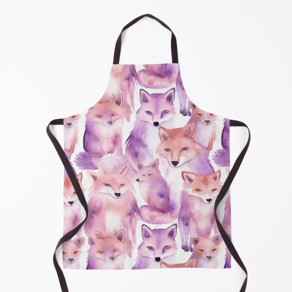 Item preview, Purple Watercolor Foxes designed and sold by MatterToEnergy.