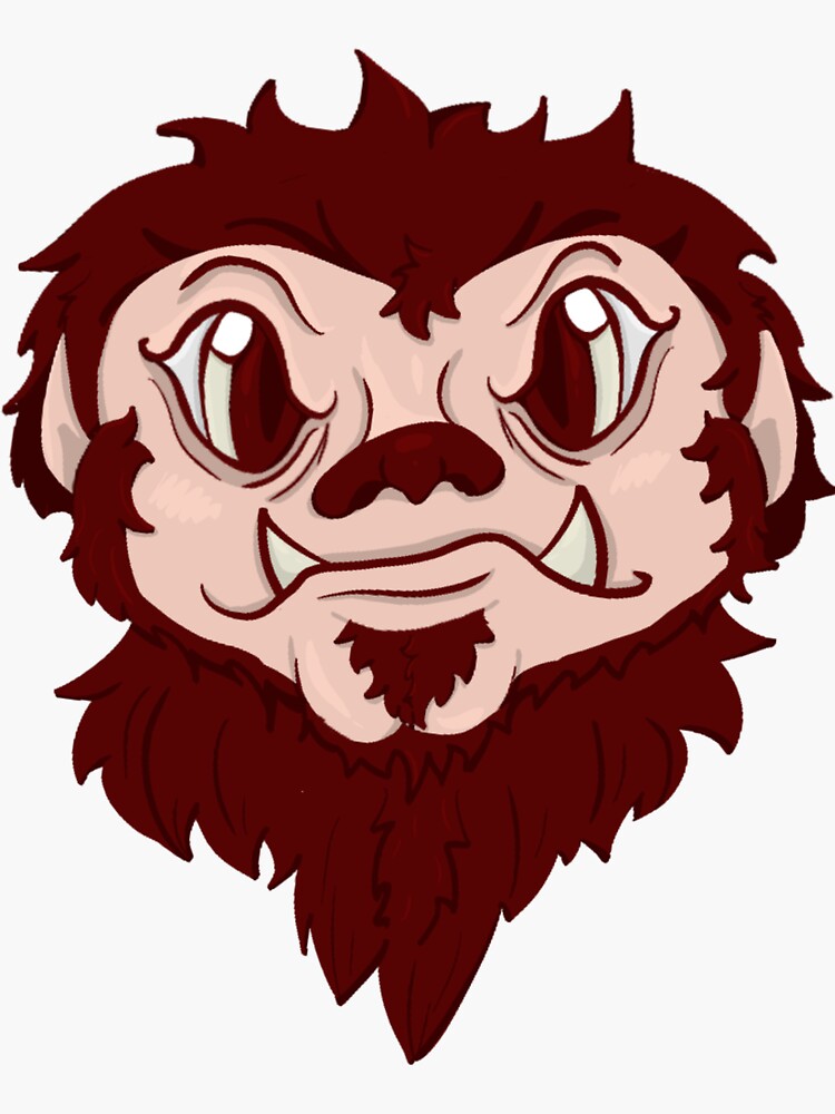 Thumbnail 3 of 3, Sticker, WereWolf designed and sold by D00dleDucky.