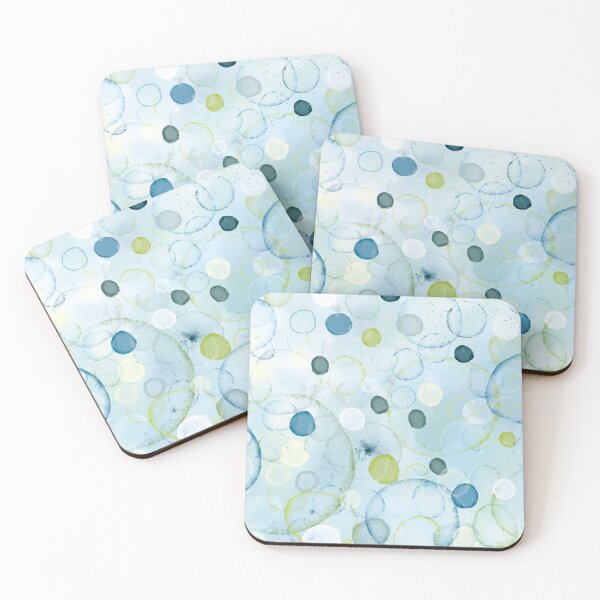 Item preview, Bubbles in the colors of the ocean - Blue Green designed and sold by Connys Colorful World.