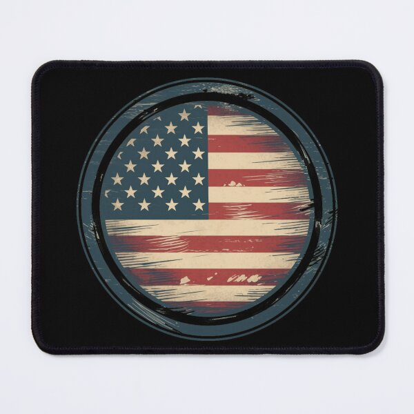 Item preview, American Flag Circle - Patriotic Symbol Art Print designed and sold by QualityQuest.