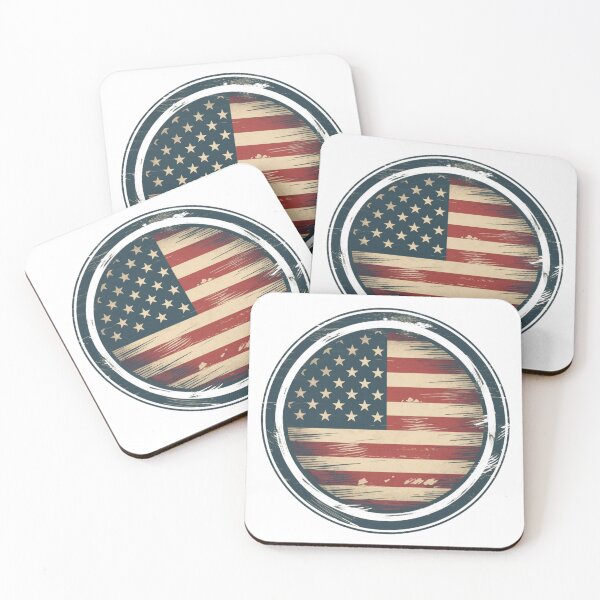 Item preview, American Flag Circle - Patriotic Symbol Art Print designed and sold by QualityQuest.