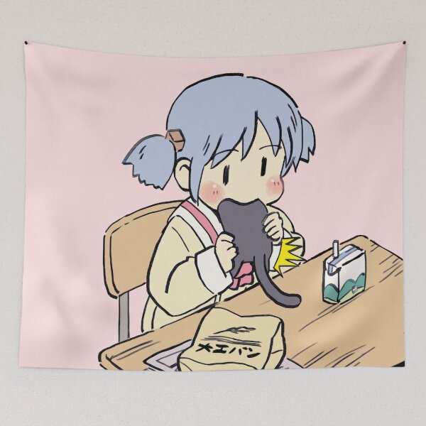 Item preview, I draw that scene of mio eating sakamoto for lunch / funny nichijou face meme designed and sold by RansRoom.