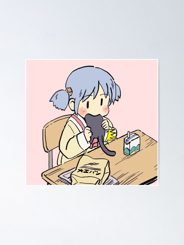 funny mio meme surprised face nichijou - Anime Memes - Posters and Art  Prints