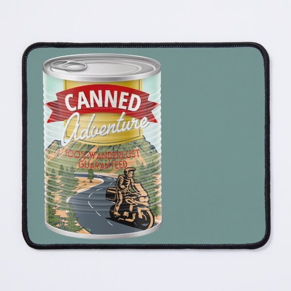 Item preview, Motorcycle Adventure In A Tin Sticker T-Shirt 01 designed and sold by OuterShellUK.