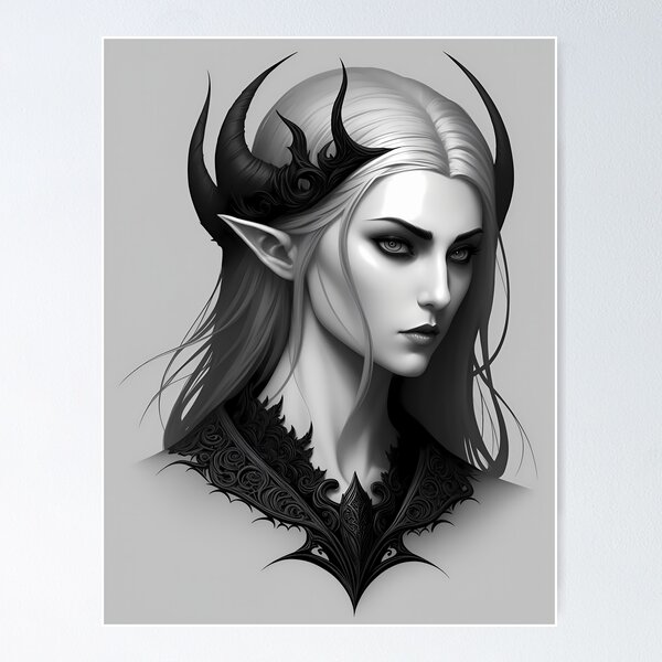 Item preview, Dark Fantasy Female Marbleborn Character 66 designed and sold by Inspire-Imagery.