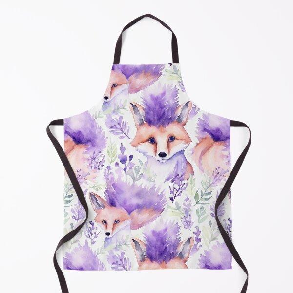Item preview, Purple Watercolor Foxes designed and sold by MatterToEnergy.