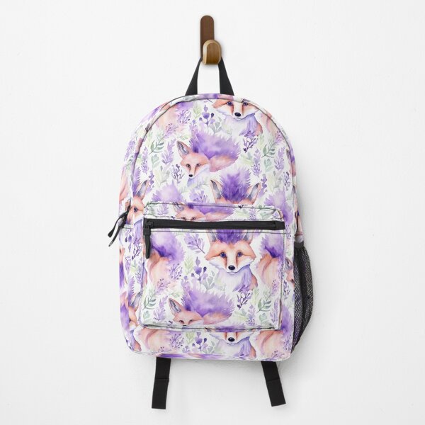 Item preview, Purple Watercolor Foxes designed and sold by MatterToEnergy.