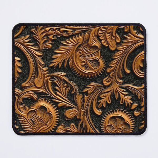 Item preview, Leather tooling pattern dual tone designed and sold by WhimsyLand.