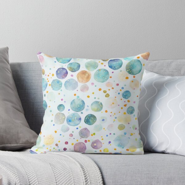 Aperçu de l'œuvre Motif de bulles à l'aquarelle. Bulles joyeuses créée et vendue par DO-artbyDeliaO.