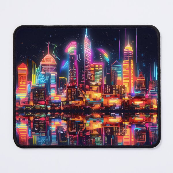 Item preview, Neon Lights Cityscape Nightime designed and sold by Aim4Perfection.