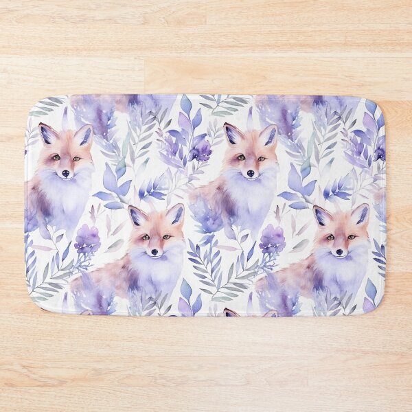 Item preview, Purple Watercolor Foxes designed and sold by MatterToEnergy.