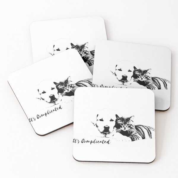 Item preview, It's Complicated Dog and Cat designed and sold by DarNiz.