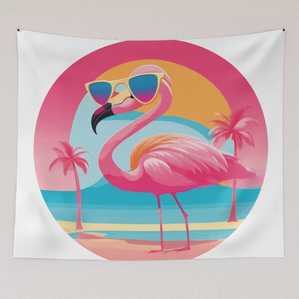 Item preview, summer patterns with flamingos and pineapples designed and sold by Adapatterns.