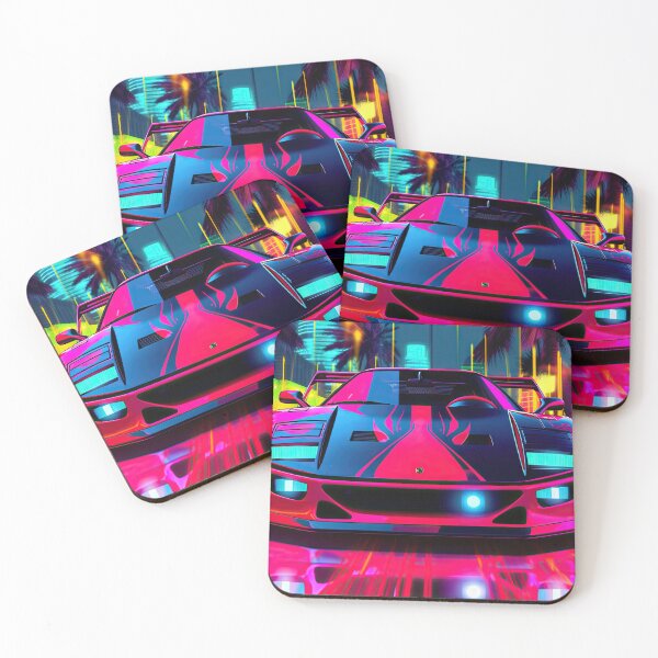 Item preview, Retro Car Digital Illustrations: A Journey to the 80s-90s designed and sold by Piotrek0001.