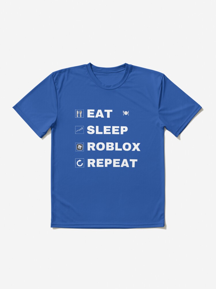 Eat Sleep Roblox Inspired Repeat Adult Unisex Black T Shirt 