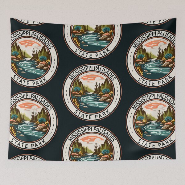 Item preview, Mississippi Palisades State Park Illinois Badge designed and sold by KrisSidDesigns.