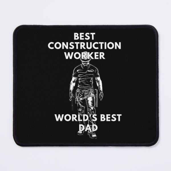 Item preview, Best construction worker world's best dad father's day  designed and sold by TomFrontierArt.