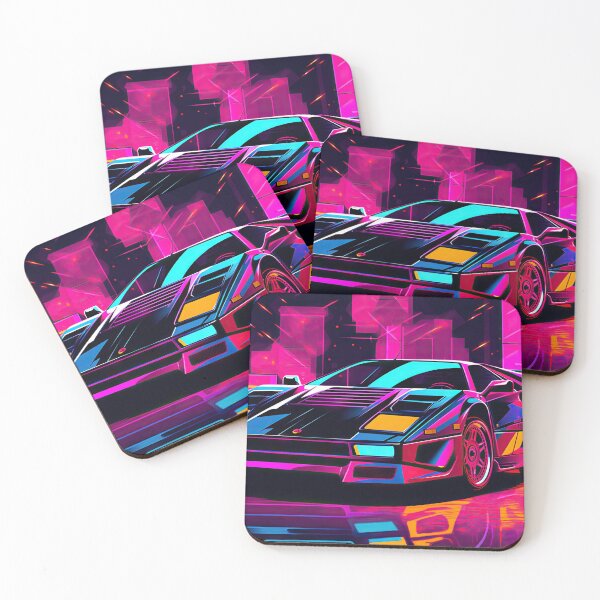 Item preview, Retro Car Digital Illustrations: A Journey to the 80s-90s designed and sold by Piotrek0001.