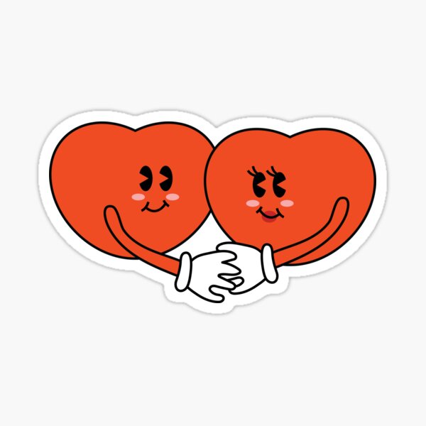 Two hearts Sticker