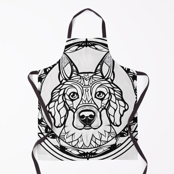 Item preview, Dog mandala coloring book page for meditation, relax, mindfulness designed and sold by UlfrGutheitrir.