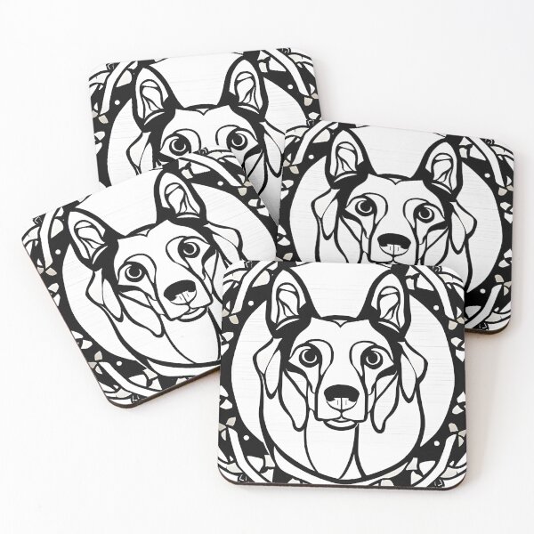 Item preview, Dog mandala coloring book page for meditation, relax, mindfulness designed and sold by UlfrGutheitrir.