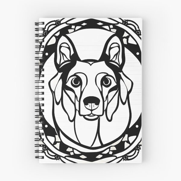 Item preview, Dog mandala coloring book page for meditation, relax, mindfulness designed and sold by UlfrGutheitrir.