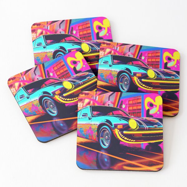 Item preview, Retro Car Digital Illustrations: A Journey to the 80s-90s designed and sold by Piotrek0001.