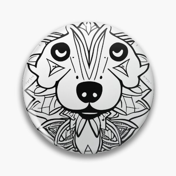 Item preview, Dog mandala coloring book page for meditation, relax, mindfulness designed and sold by UlfrGutheitrir.