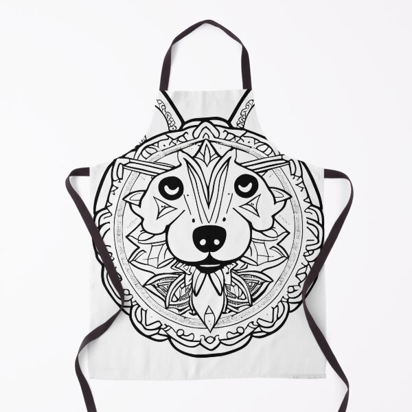Item preview, Dog mandala coloring book page for meditation, relax, mindfulness designed and sold by UlfrGutheitrir.